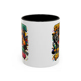 Straight Outta Meow The Kitty 90s Hip Hop Mug | Color Accent