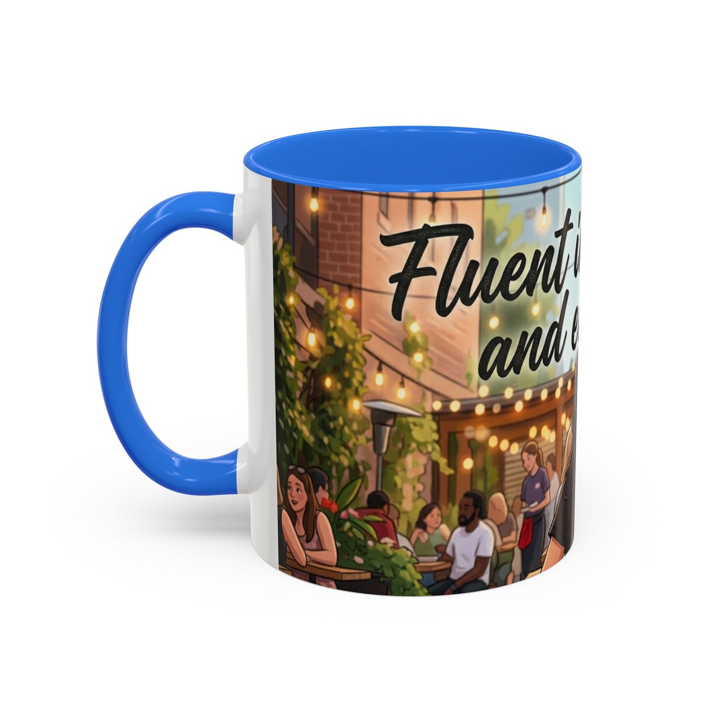 Sarcastic Girl Illustration Mug | 11oz or 15oz Colorful Ceramic