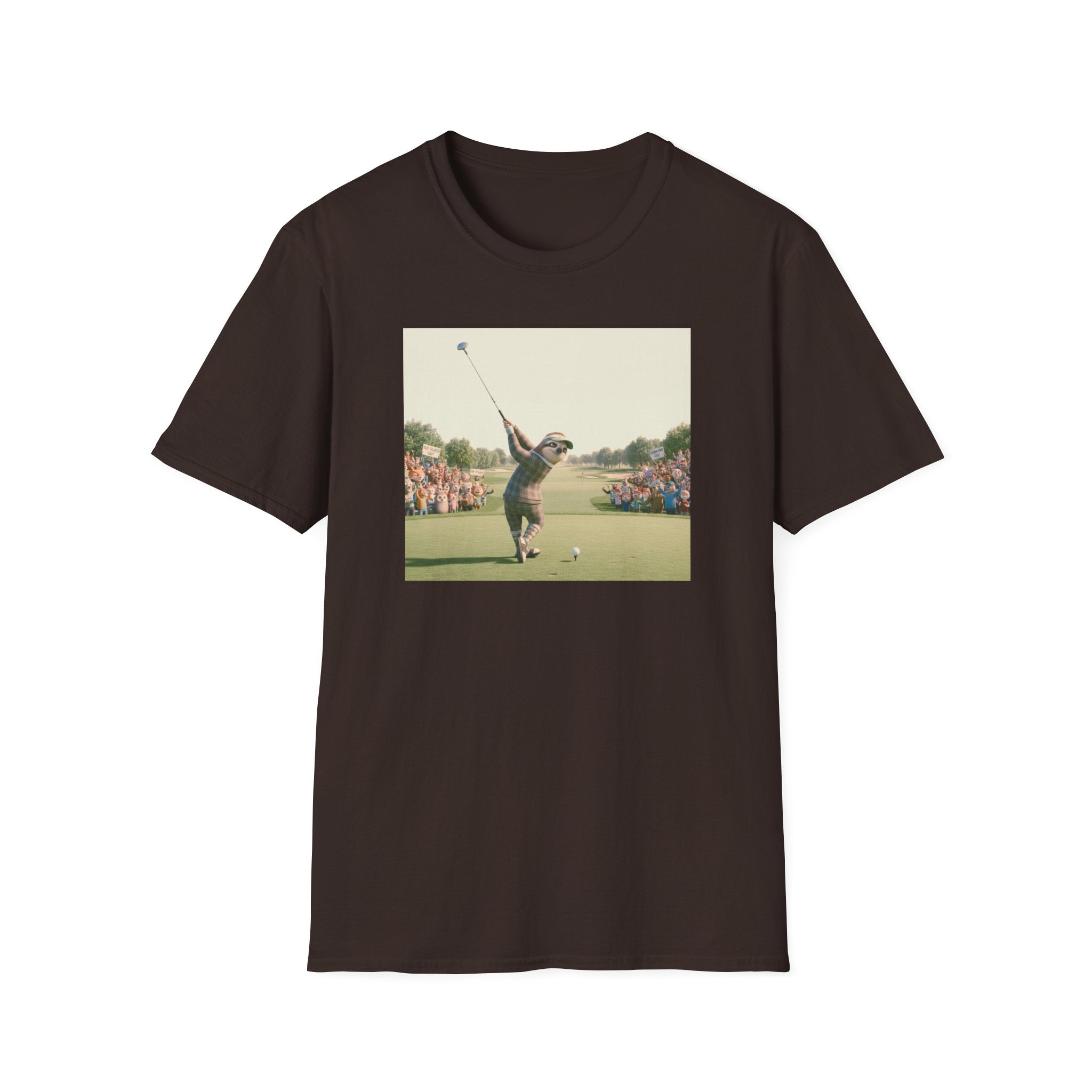 Sloth Golfer 3D Animation T-Shirt | Cinematic CGI Sporting Character