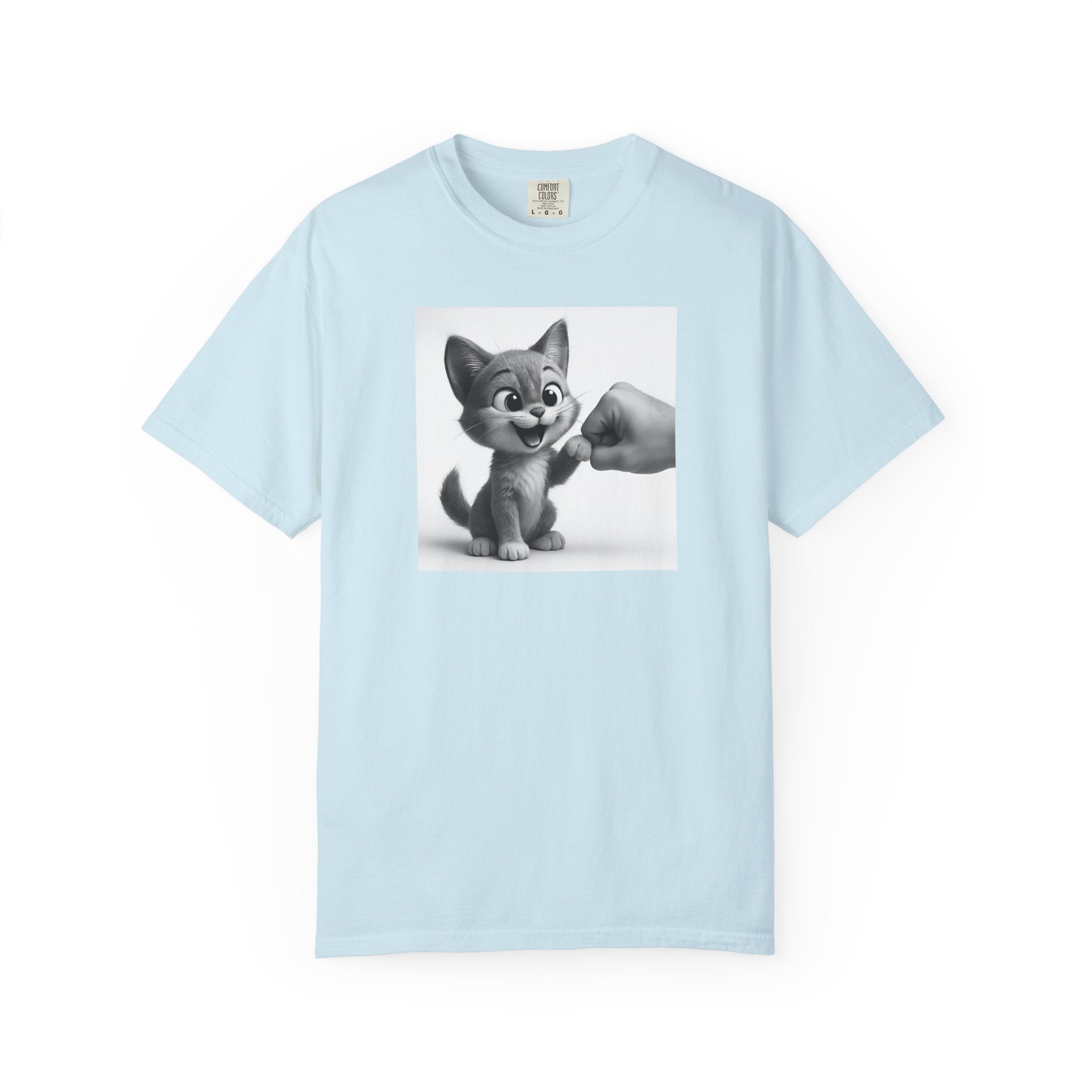 Kitten Fist Bump T-shirt | Cute Kitty Paw Bump Design