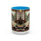 Goose with Sushi Mug | Japanese Tea Room Illustration