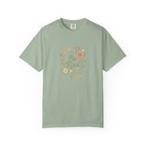 Be Kind Floral Wreath T-Shirt | Positive Quote, Boho Botanical Design