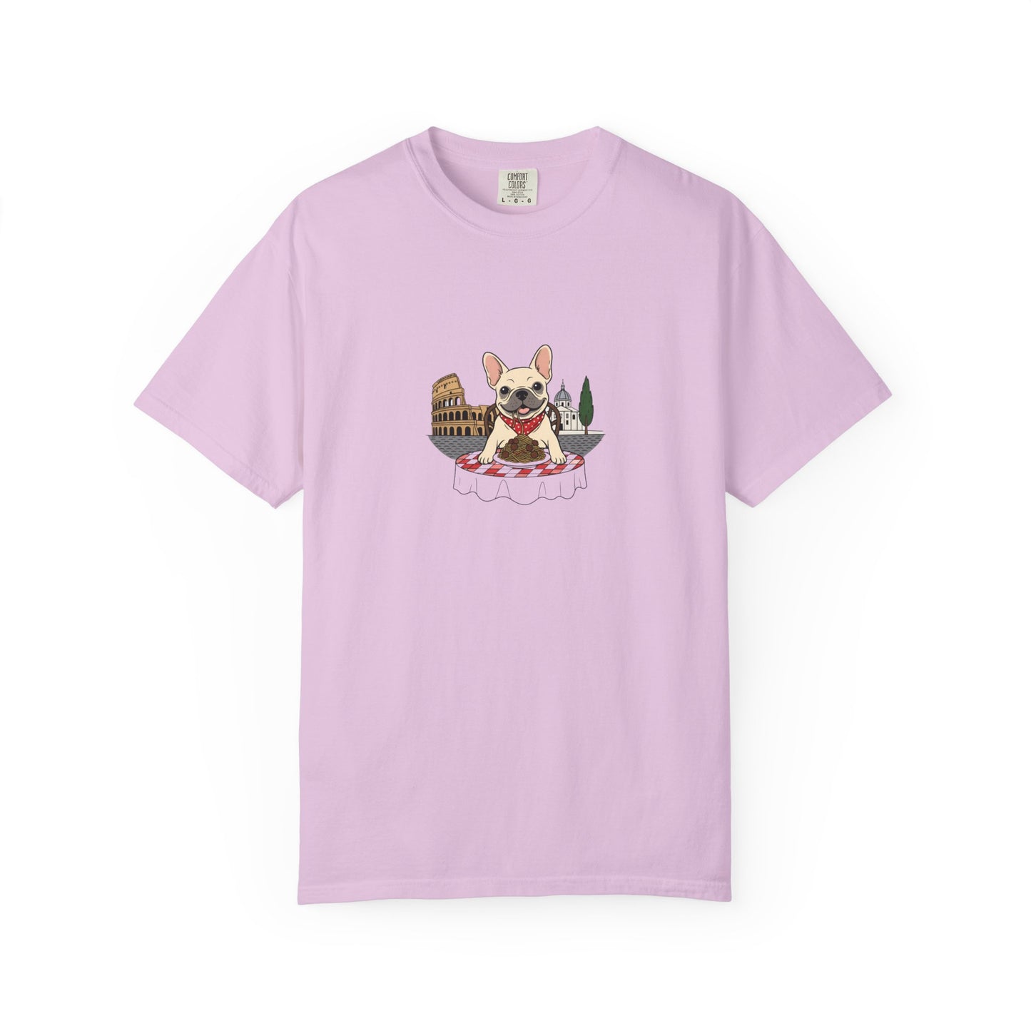 French Bulldog Chef T-shirt | Cute Dog Cooking Illustration, Bistro Theme
