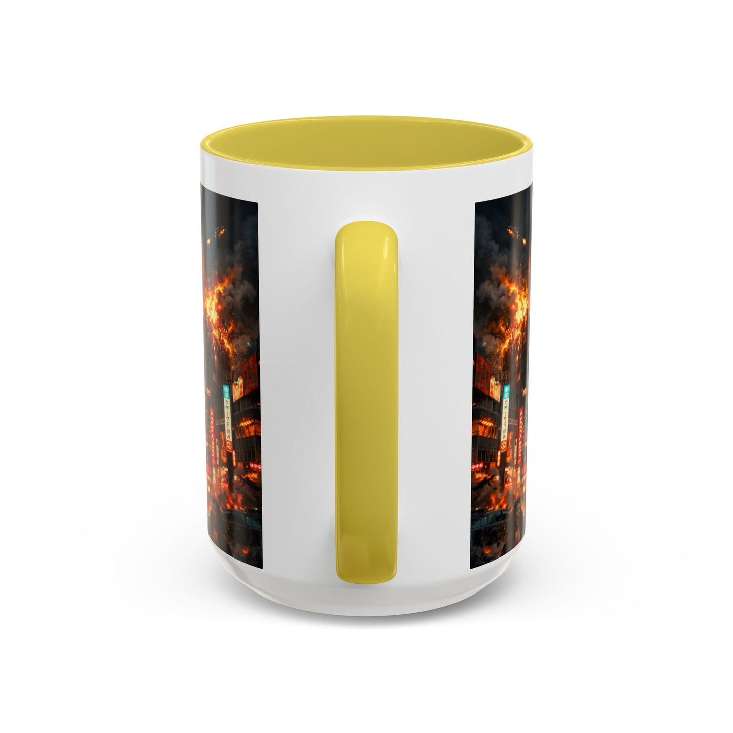 Catzilla Tokyo Cityscape Mug | Color Interior 11oz 15oz