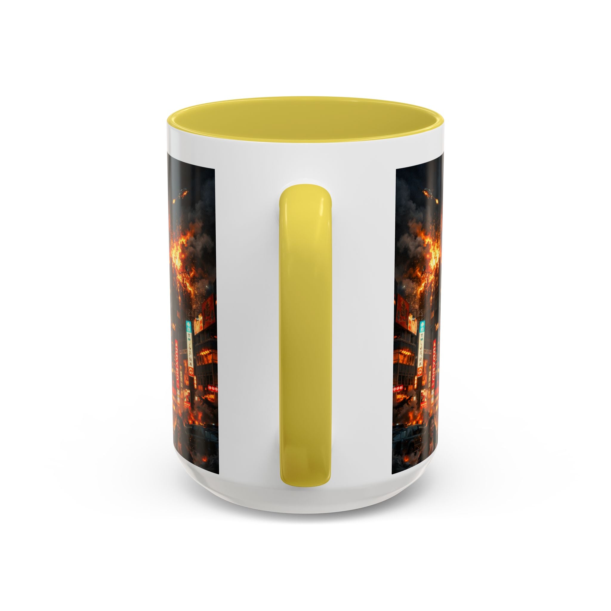 Catzilla Tokyo Cityscape Mug | Color Interior 11oz 15oz