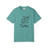 Skateboarding Moose T-shirt | Skateboard Cartoon Graphic Tee