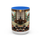 Goose with Sushi Mug | Japanese Tea Room Illustration