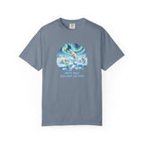 Arctic Rally Polar Bears Playing Pickleball T-Shirt | Northern Lights Illustration
