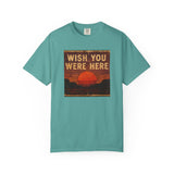 Wish You Were Here Sunset T-shirt | Vintage Sunset Graphic