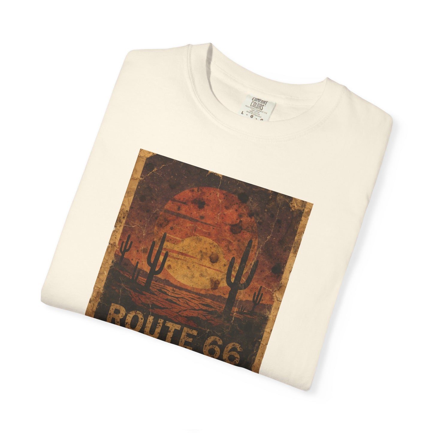 Route 66 Desert Sunset T-shirt | Vintage Road Trip Tee
