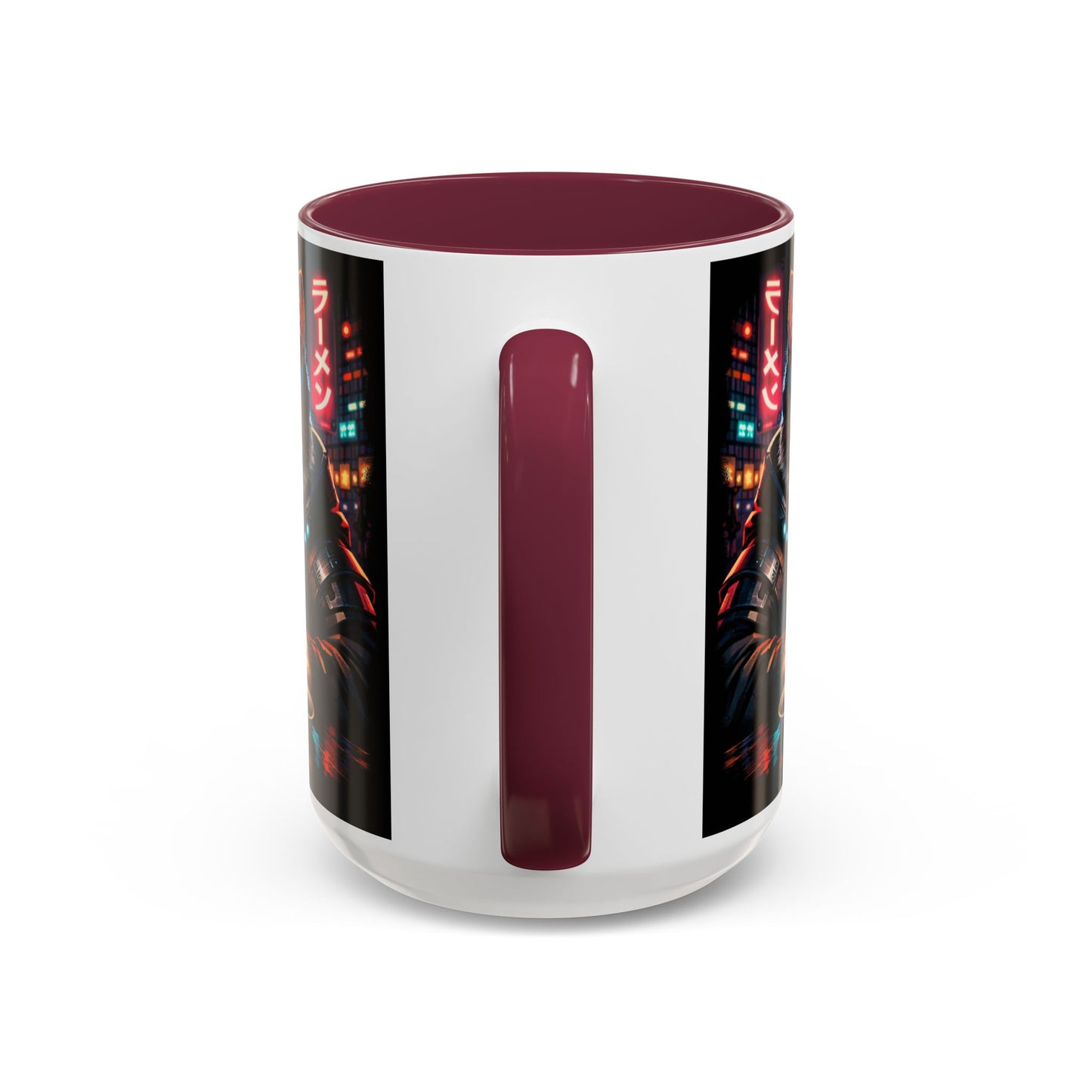 Cyberpunk Sushi Cat Mug | 11oz 15oz Ceramic Coffee Cup