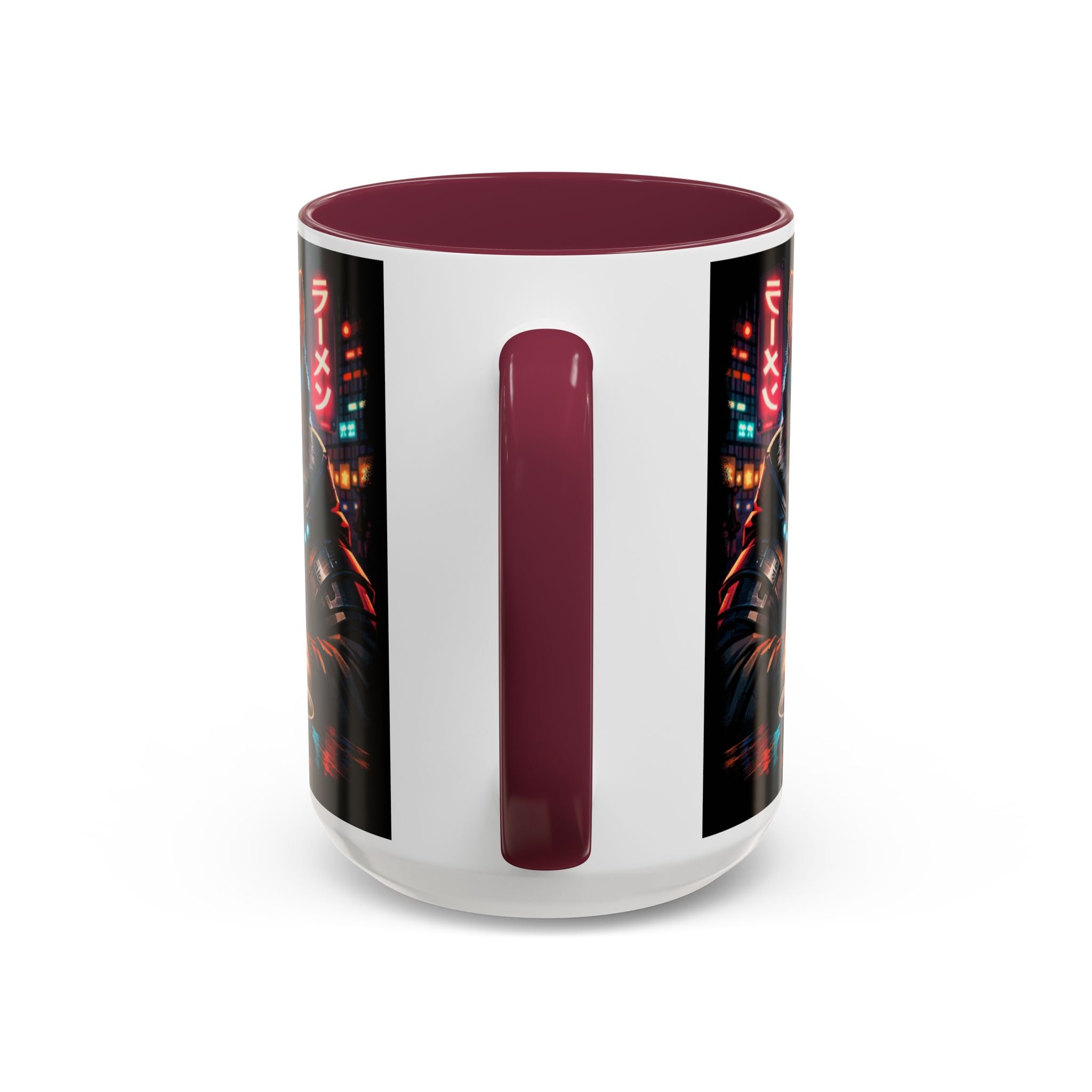 Cyberpunk Sushi Cat Mug | 11oz 15oz Ceramic Coffee Cup