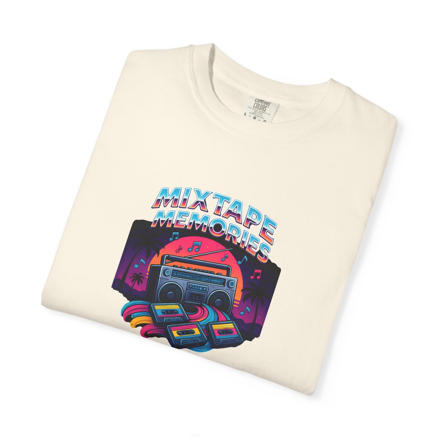 Mixtape Retro Cassette Graphic T-shirt | Vaporwave 80s Neon Music Tee