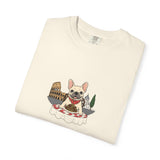 French Bulldog Chef T-shirt | Cute Dog Cooking Illustration, Bistro Theme