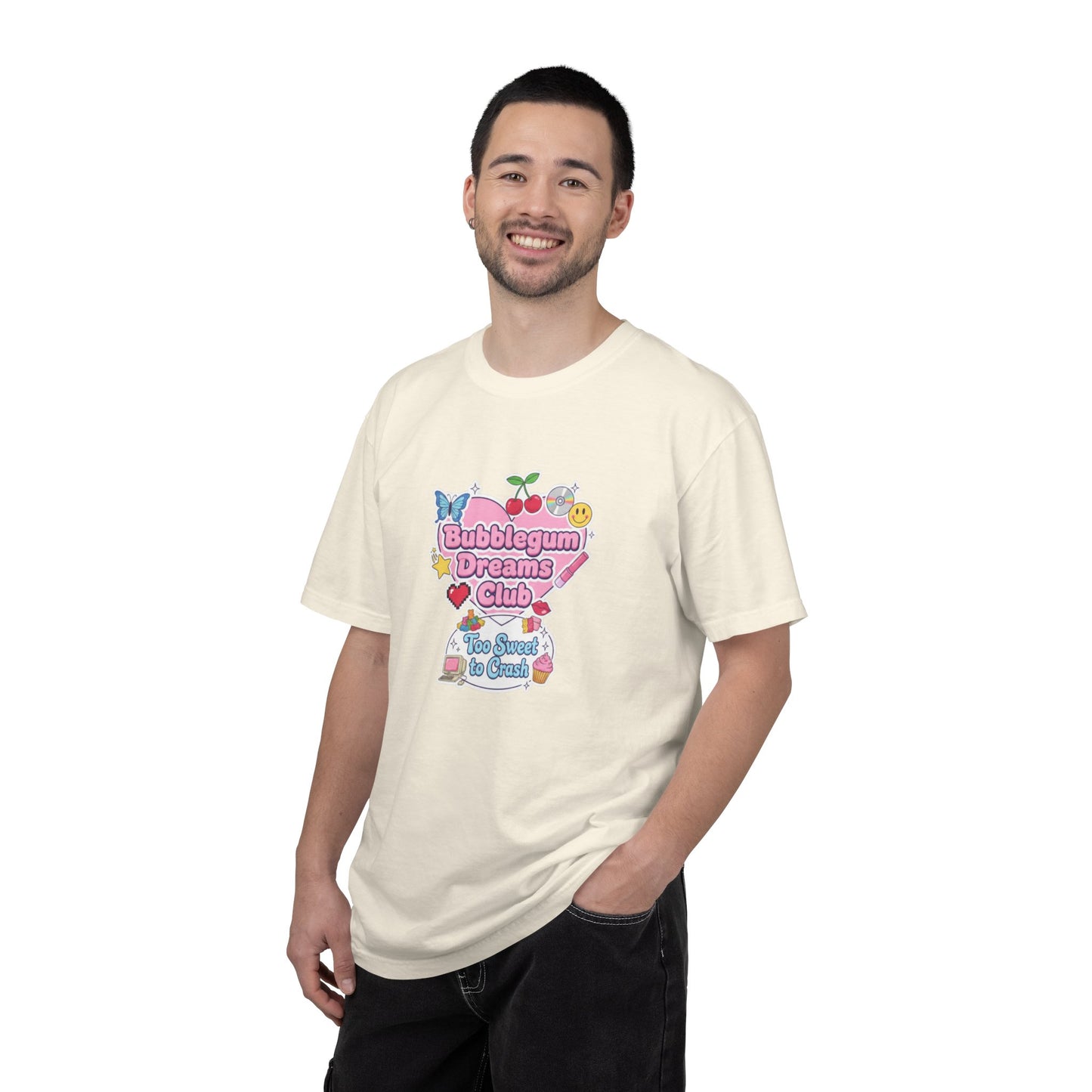 Bubblegum Dreams Club T-shirt | Pastel Hearts, Cute Kawaii Graphic