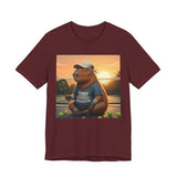 Dink Responsibly Pickleball Capybara Tee | Funny Animal Sports Art