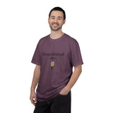 Despickleball Me pickleball graphic T-shirt | pickle paddle logo tee