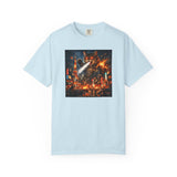 Giant Catzilla Kaiju Rampage T-Shirt | Neon City Monster Battle