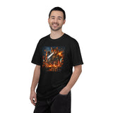 Giant Catzilla Kaiju Rampage T-Shirt | Neon City Monster Battle