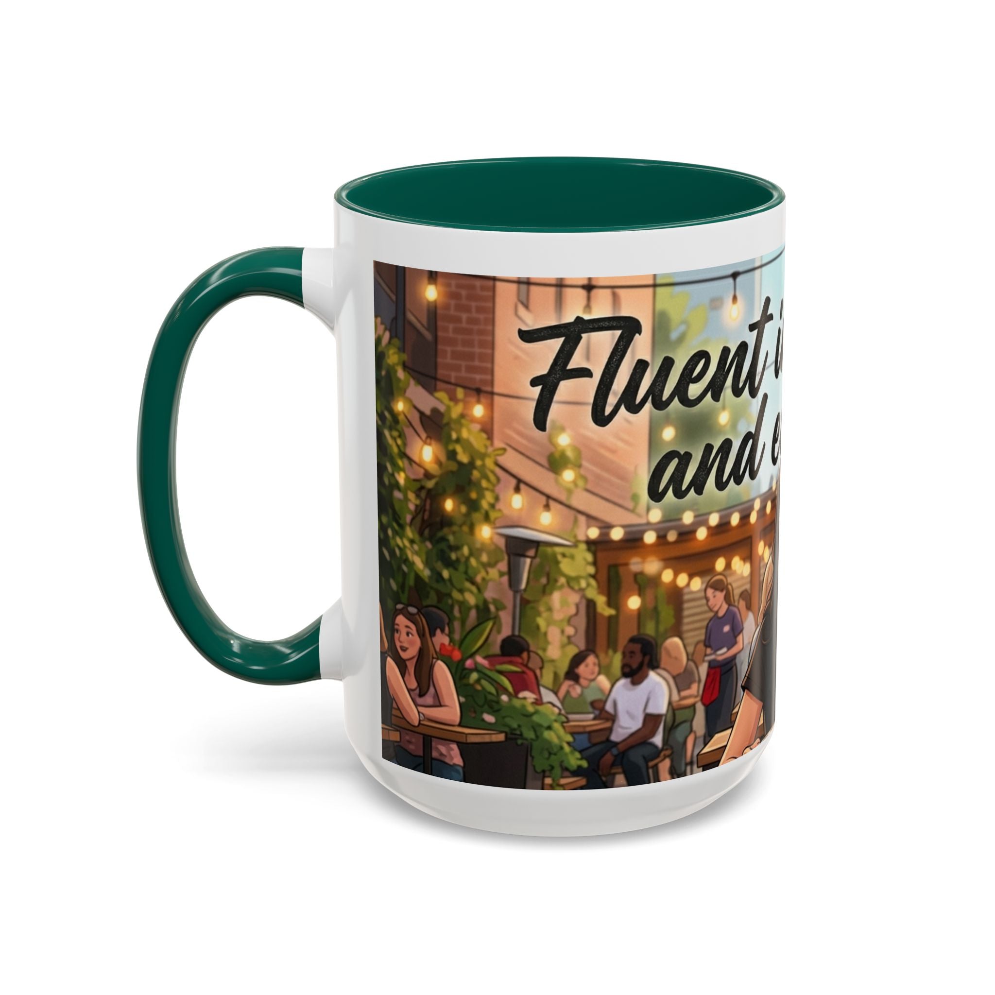Sarcastic Girl Illustration Mug | 11oz or 15oz Colorful Ceramic