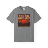Wish You Were Here Sunset T-shirt | Vintage Sunset Graphic