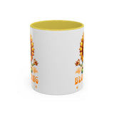 Blooming Sunflower Mug | Yoga Meditating Sunflower Ceramic Mug