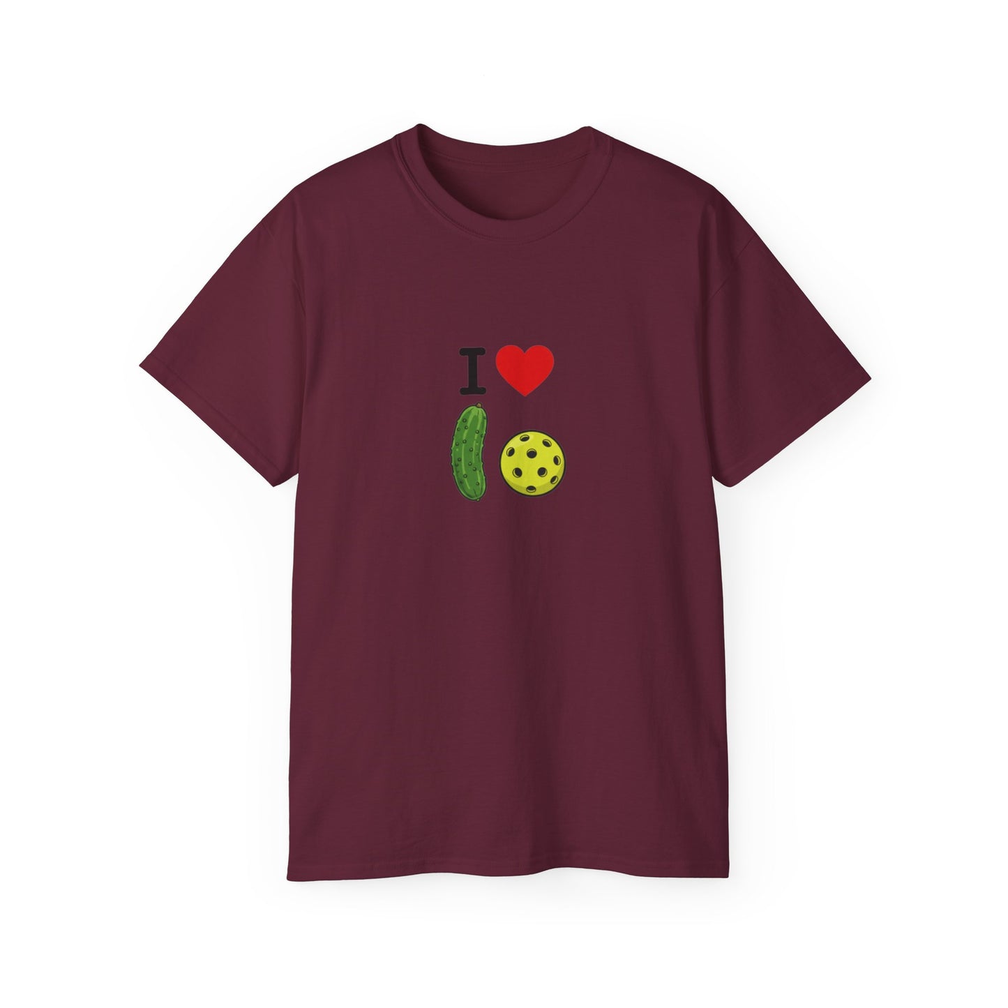 I Heart Pickleball T-Shirt | Pickle & Ball Graphic Tee
