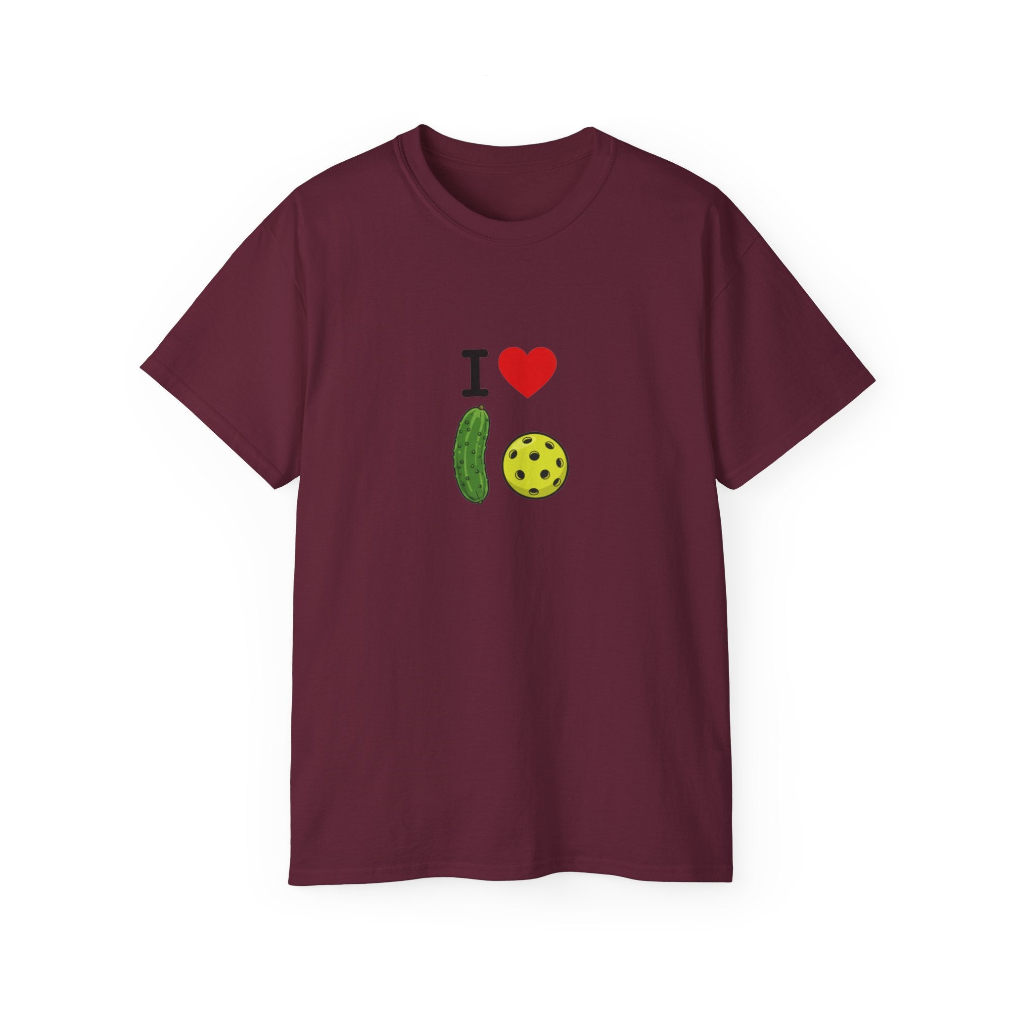 I Heart Pickleball T-Shirt | Pickle & Ball Graphic Tee