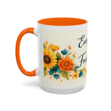 Every Day Is A Fresh Start mug | Floral sunflower coffee mug