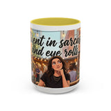Sarcastic Girl Illustration Mug | 11oz or 15oz Colorful Ceramic