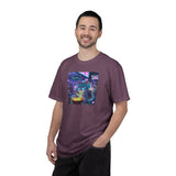 Cyberpunk Cat T-shirt | Neon Magic Potion Street Scene