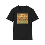 Capybara Ace Pickleball Player T-Shirt | Retro Tropical Court Design