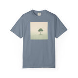 Solitary Tree Minimalist Artwork T-Shirt | Nature Square Print