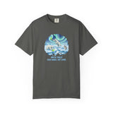 Arctic Rally Polar Bears Playing Pickleball T-Shirt | Northern Lights Illustration