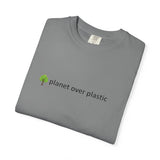 planet over plastic T-shirt | environmental tree slogan tee