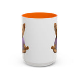 Meditating Yorkshire Terrier Mug | Accent Coffee Mug 11oz 15oz
