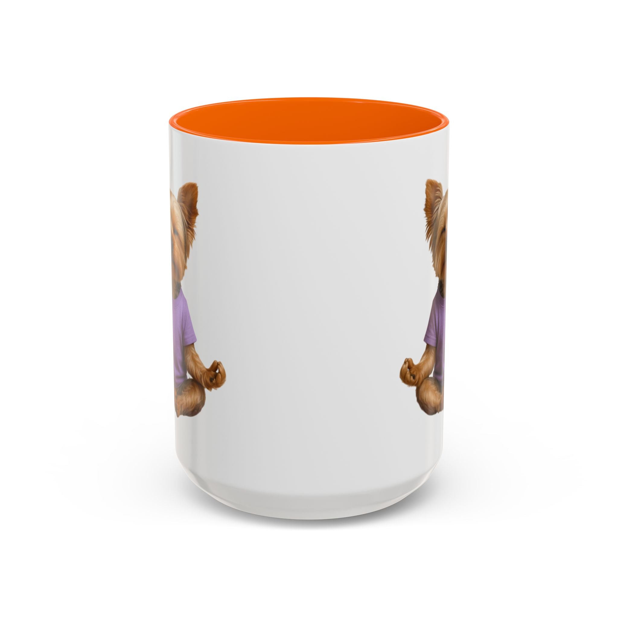 Meditating Yorkshire Terrier Mug | Accent Coffee Mug 11oz 15oz