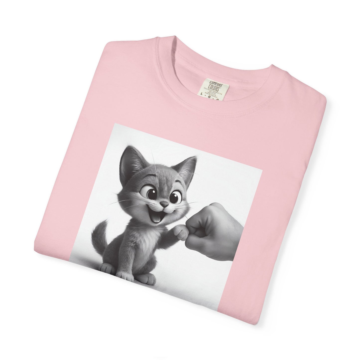 Kitten Fist Bump T-shirt | Cute Kitty Paw Bump Design