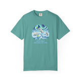 Arctic Rally Polar Bears Playing Pickleball T-Shirt | Northern Lights Illustration