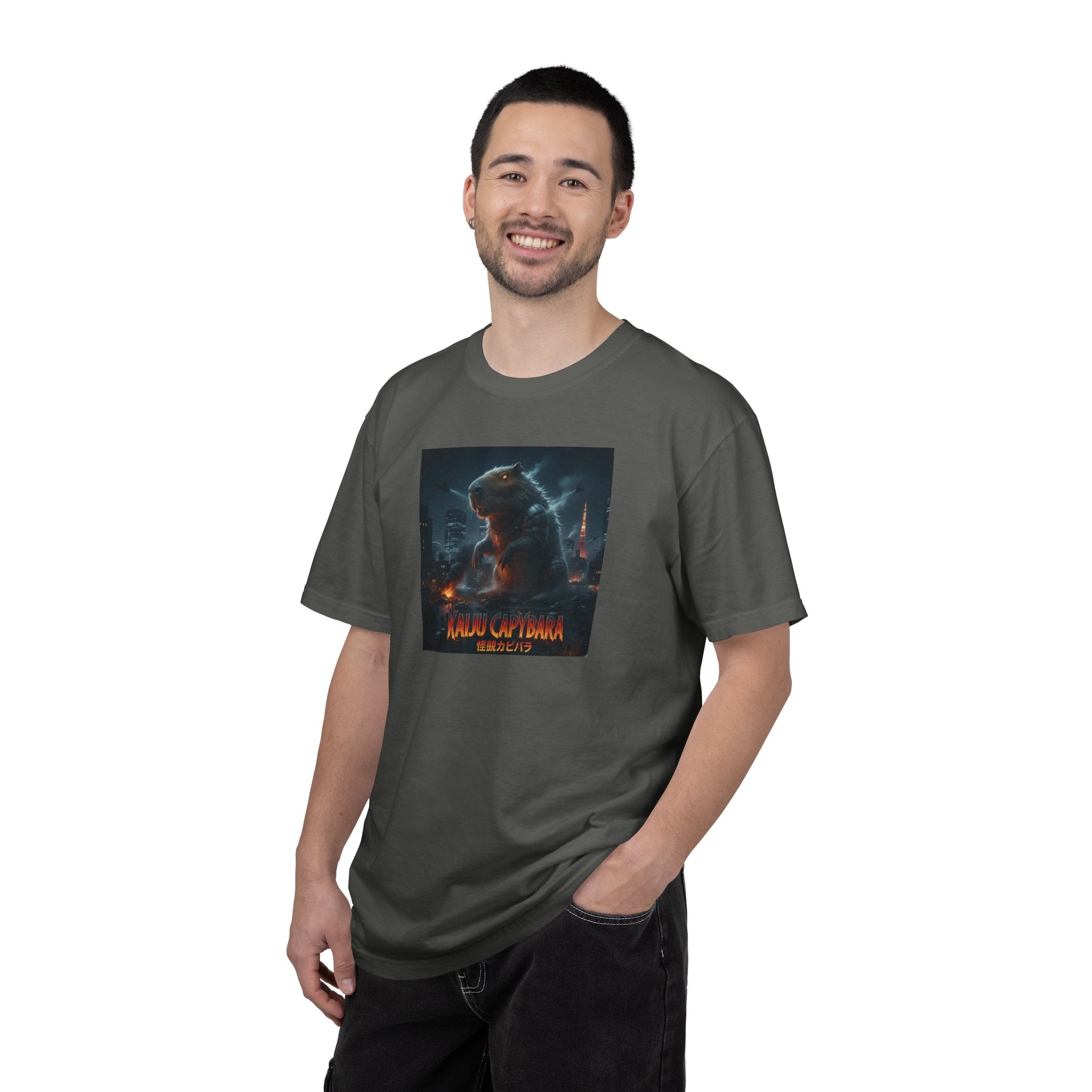 Kaiju Capybara T-shirt | Giant Monster Rodent Graphic Tee