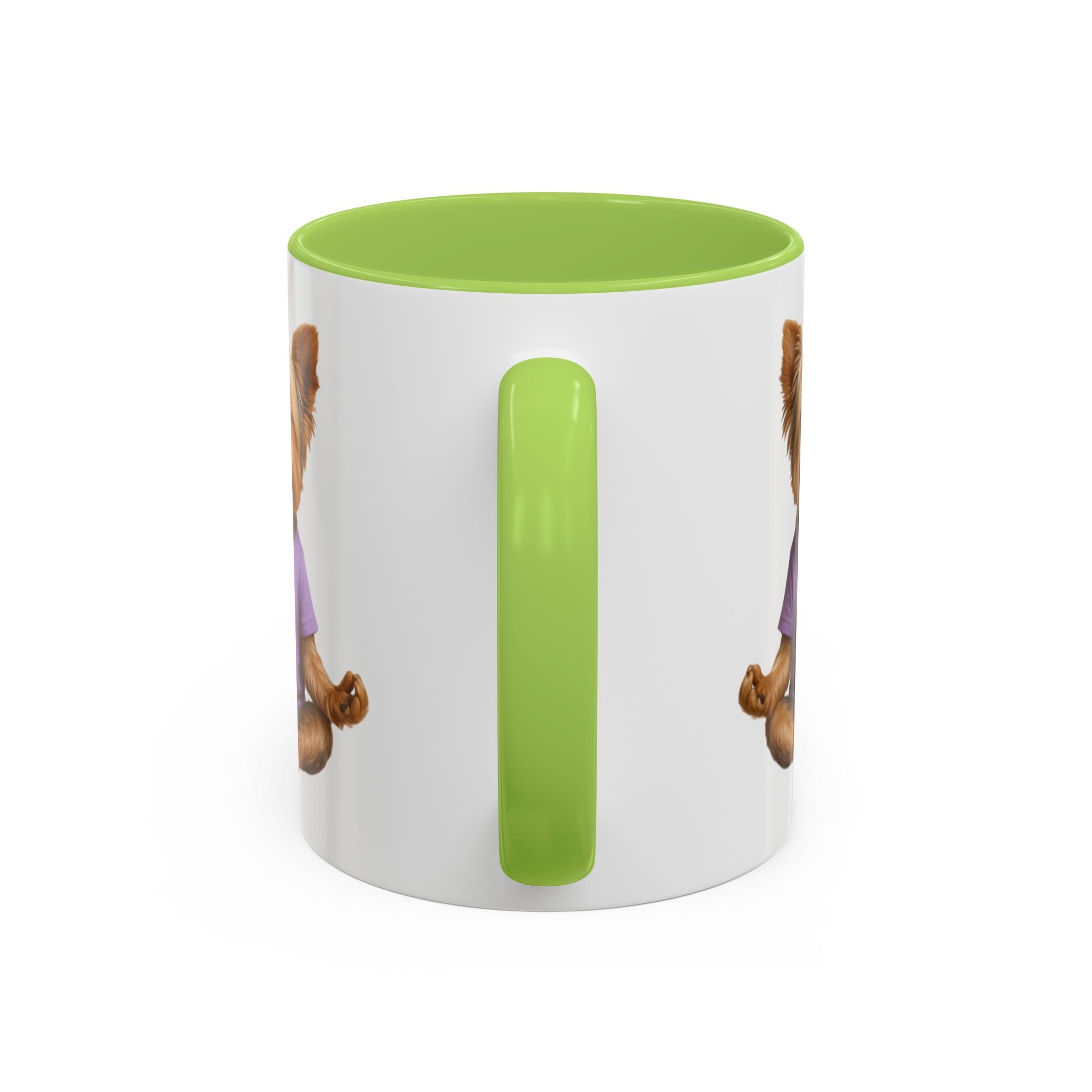 Meditating Yorkshire Terrier Mug | Accent Coffee Mug 11oz 15oz