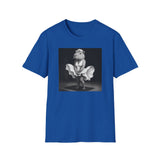 Capybara Blonde. Dress Pose T-Shirt | Retro Black & White Illustration