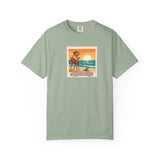Capybara Patrol Sunset Surfing Capybara T-Shirt | Retro Beach Vibes