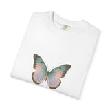 Retro 70s Vacation Butterfly T-shirt | Distressed Orange Teal Wings