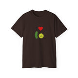 I Heart Pickleball T-Shirt | Pickle & Ball Graphic Tee
