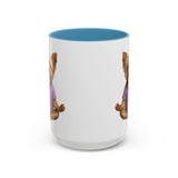 Meditating Yorkshire Terrier Mug | Accent Coffee Mug 11oz 15oz