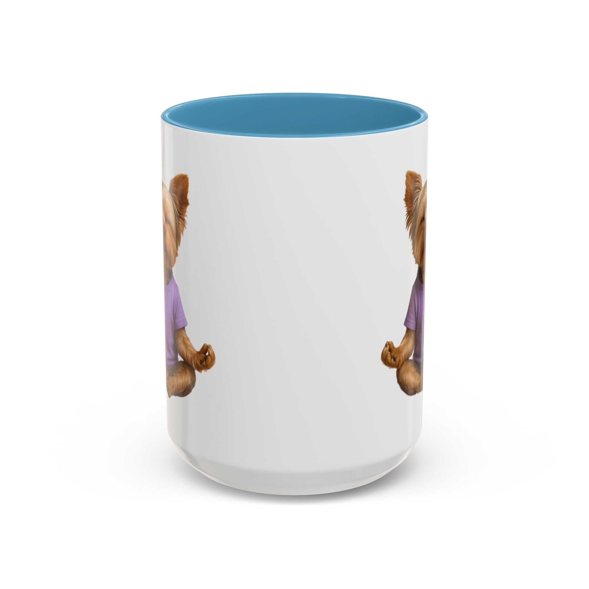 Meditating Yorkshire Terrier Mug | Accent Coffee Mug 11oz 15oz