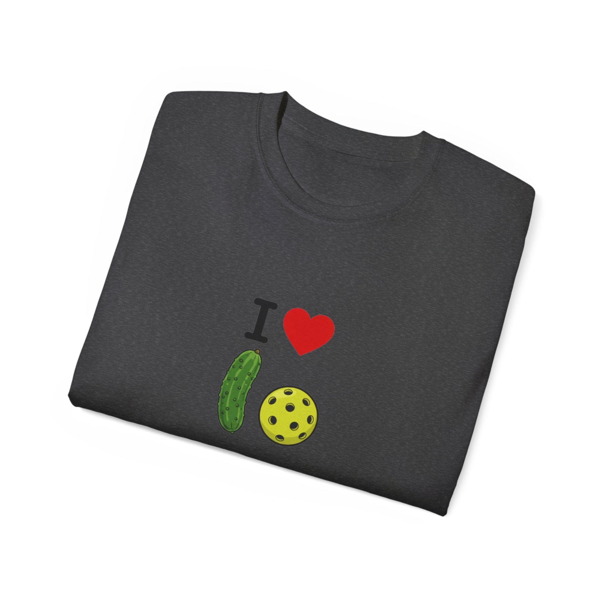 I Heart Pickleball T-Shirt | Pickle & Ball Graphic Tee