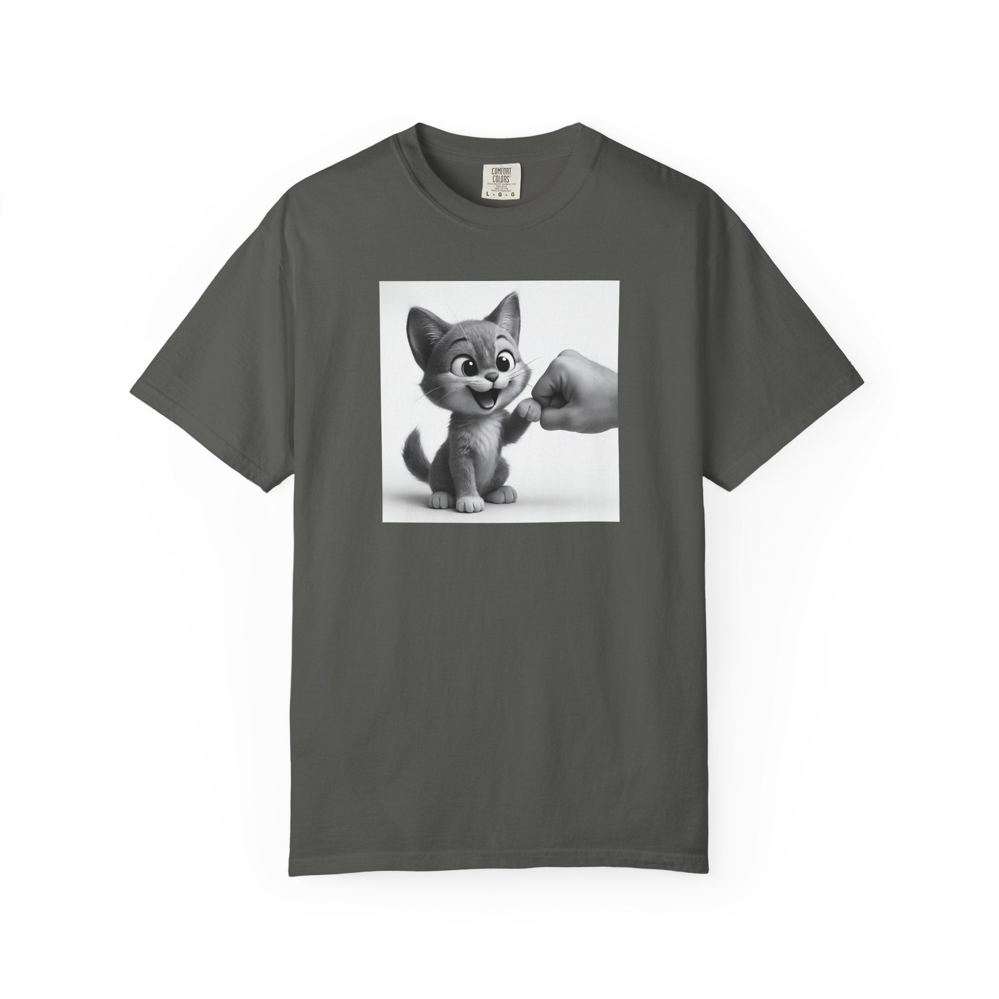 Kitten Fist Bump T-shirt | Cute Kitty Paw Bump Design