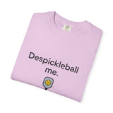 Despickleball Me pickleball graphic T-shirt | pickle paddle logo tee